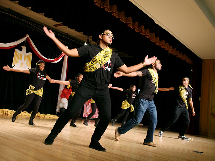 Members of Arts in Motion perform a dance at the annual Day of Celebration.