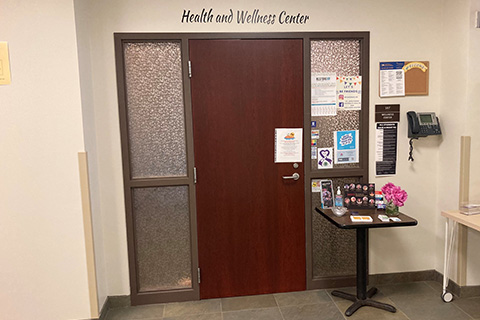 Health and Wellness Center entrance.